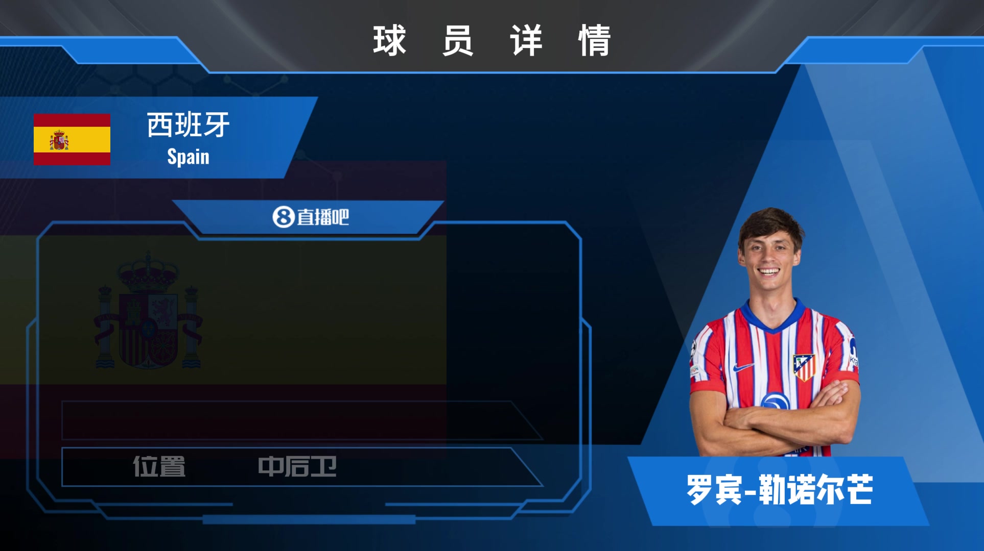 球員集錦西班牙國家隊常客勒諾爾芒高空爭頂猛防守侵略性強