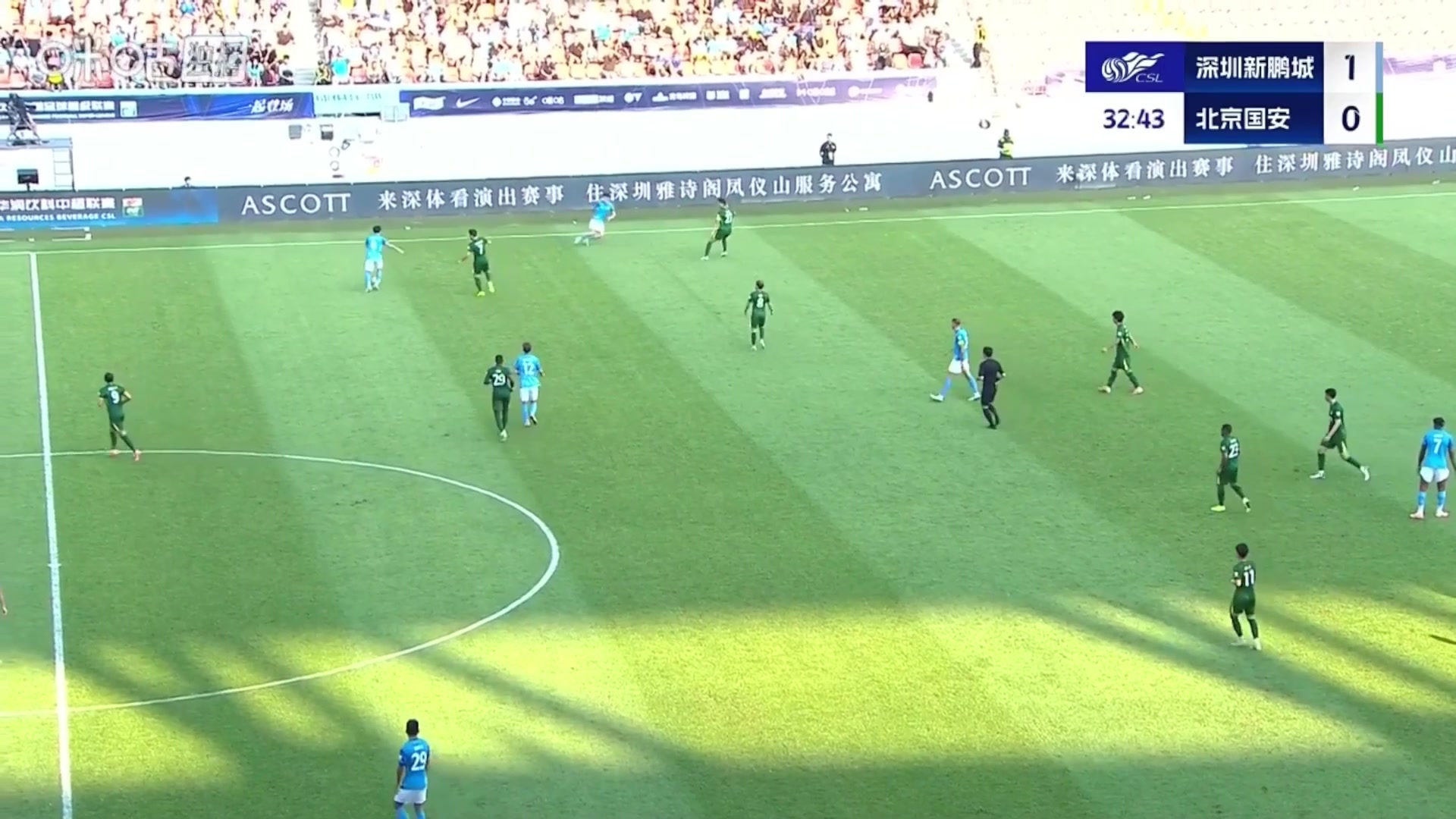 輕松吃餅韋斯利禁區內接橫傳一蹴而就國安0-2落后